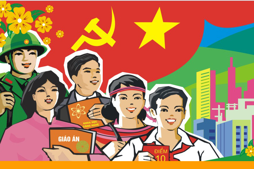 Tuyên truyền kỷ niệm 92 năm Ngày thành lập Đảng Cộng sản Việt Nam và chào mừng năm mới 2022, đón Tết nguyên đán Nhâm dần.